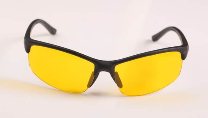Shooting Glasses with Yellow Lenses